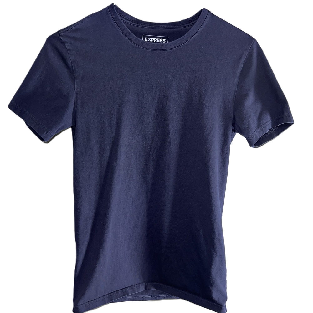 Express Unisex Black Slim Stretch Short-Sleeve Crew Neck T-Shirt Size Small